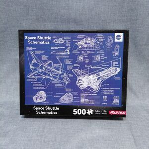 NASA Space Shuttle Schematics 500 Piece Jigsaw Puzzle Pre-owned Excellent
